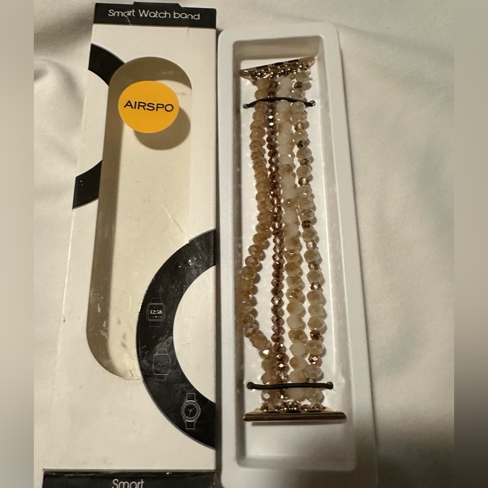 Airspo Beaded Smart Watch Band, beaded 6”-6.9 NWOT